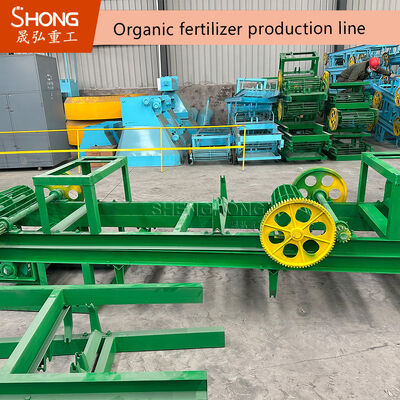 Máquina de granulação de fertilizantes orgânicos para grânulos em forma de bola ou cilindro com construção de aço carbono ou aço inoxidável e potência de 42,6-117 kW