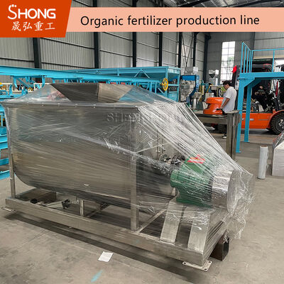 Linha de produção de fertilizante orgânico com produção anual de 20.000 toneladas para esterco de galinha com tensão de 380V