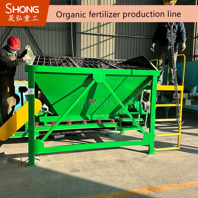 Linha de produção de fertilizantes orgânicos com tecnologia de clique Pelletizer para batch Mixing & Drying 1-20 mil toneladas por ano