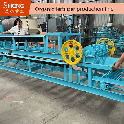 Linha de produção de pó de pequenas plantas de fertilizantes orgânicos com loteamento automático para materiais com umidade inferior a 10% e capacidade de 1 a 20 mil toneladas por ano