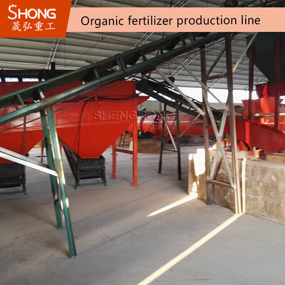 Linha de produção de fertilizantes orgânicos com esterilização e desodorização para produção de 3-5 T/H e taxa de granulação de 95%