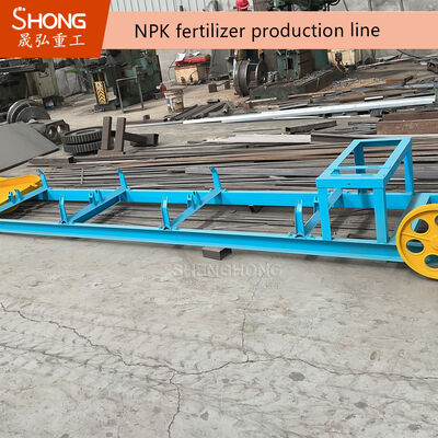 Mini granulador de rolo duplo de fertilizante móvel com base de cimento zero, máxima mobilidade no local e implantação instantânea à prova de intempéries