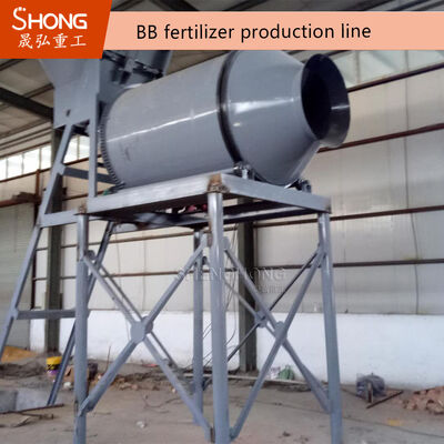 Linha de produção de fertilizantes BB com capacidade de mistura de 500 kg, tensão personalizada de 380V e tecnologia de mistura de tambor para mistura eficiente de fertilizantes