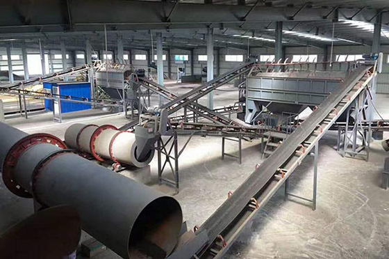 NPK Fertilizante Pellet eficientemente com tambor rotativo granulador Composto Linha de Fabricação de fertilizantes